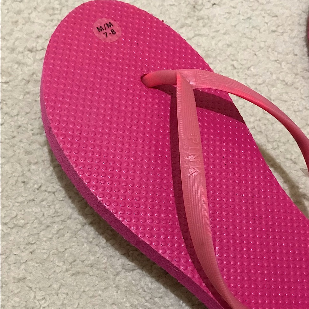 🆕🔥RARE/HTF PINK BY VS VERY CUTE MADE W/LOVE-PINK 1986 DOG LOGO ON EACH STRAP - Picture 5 of 8